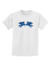 Unicorn Pegasus Blue Glitter Childrens T-Shirt by TooLoud-Childrens T-Shirt-TooLoud-White-X-Small-Davson Sales