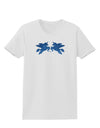 Unicorn Pegasus Blue Glitter Womens T-Shirt by TooLoud-Womens T-Shirt-TooLoud-White-X-Small-Davson Sales