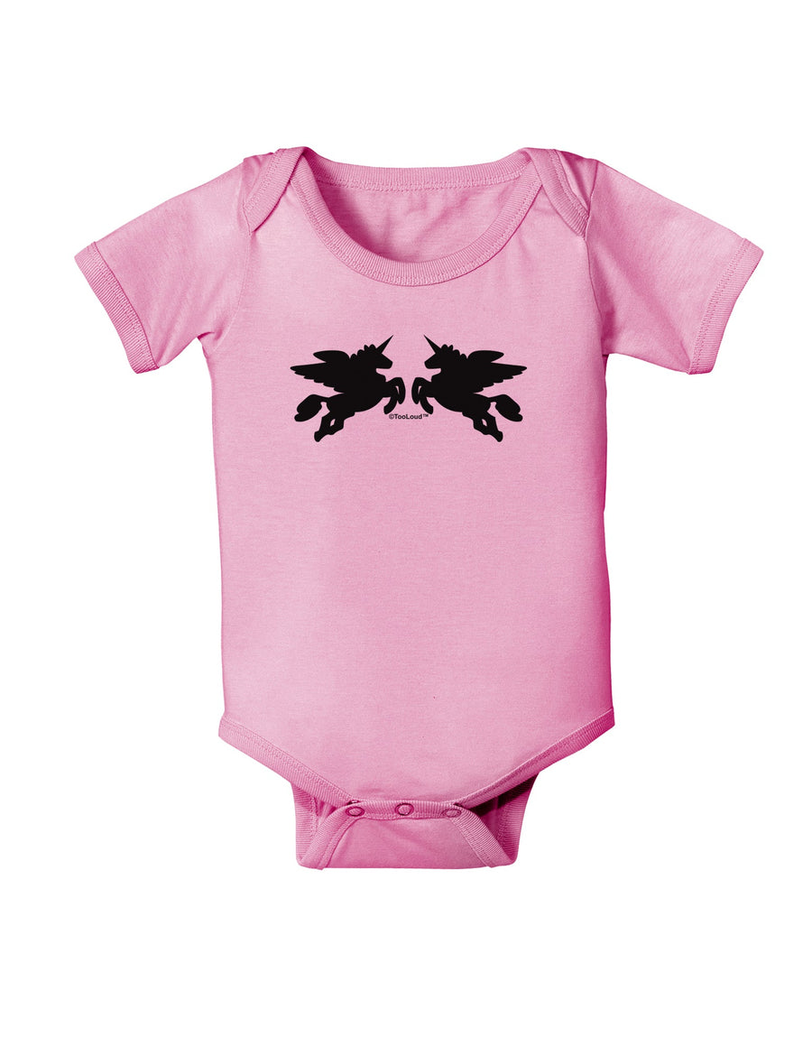 Unicorn Pegasus Design Baby Romper Bodysuit by TooLoud-Baby Romper-TooLoud-White-06-Months-Davson Sales