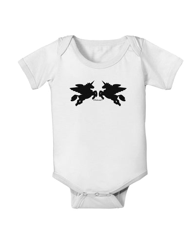 Unicorn Pegasus Design Baby Romper Bodysuit by TooLoud-Baby Romper-TooLoud-White-06-Months-Davson Sales