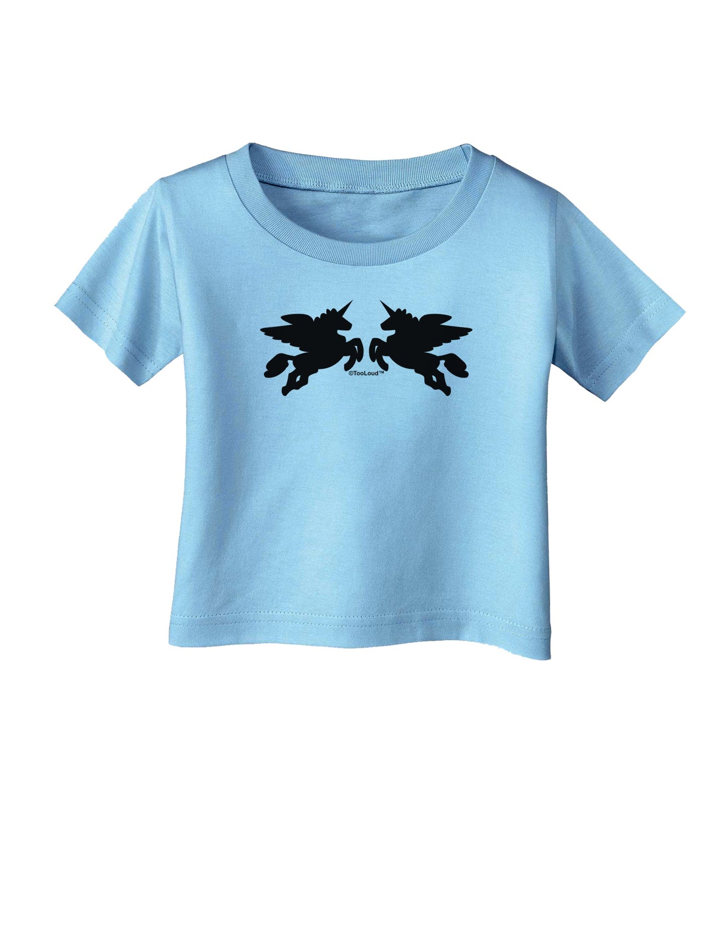 Unicorn Pegasus Design Infant T-Shirt by TooLoud-Infant T-Shirt-TooLoud-Aquatic-Blue-06-Months-Davson Sales