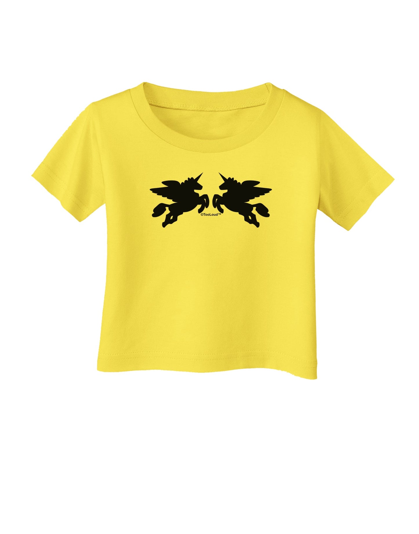Unicorn Pegasus Design Infant T-Shirt by TooLoud-Infant T-Shirt-TooLoud-Yellow-06-Months-Davson Sales