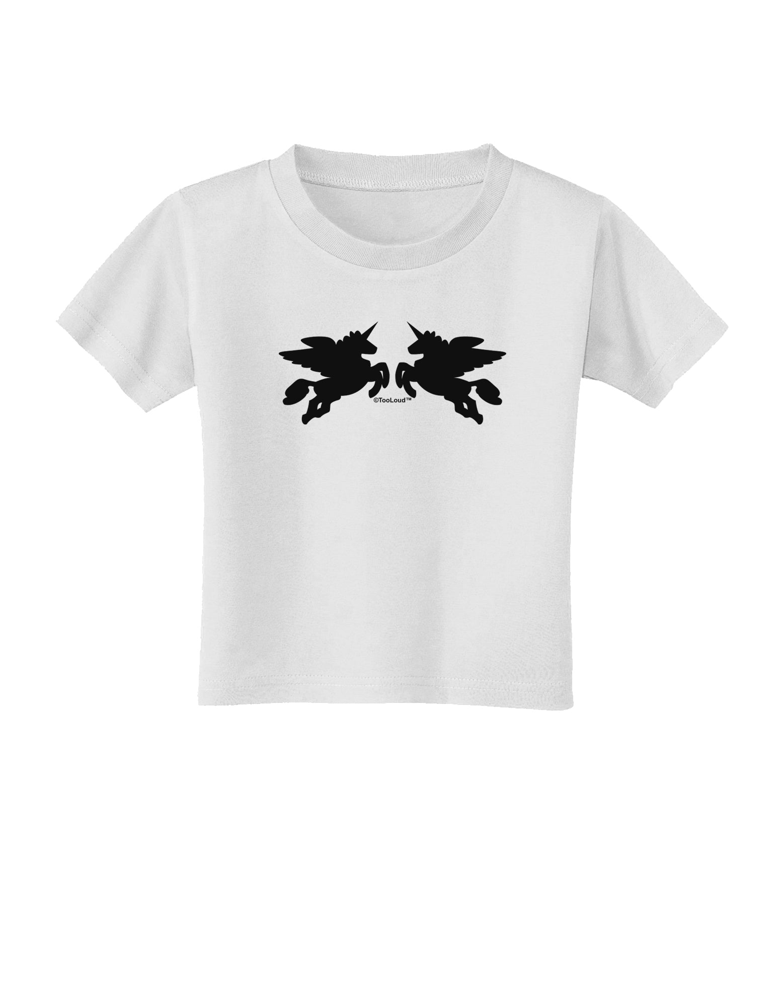 Unicorn Pegasus Design Toddler T-Shirt by TooLoud-Toddler T-Shirt-TooLoud-White-2T-Davson Sales
