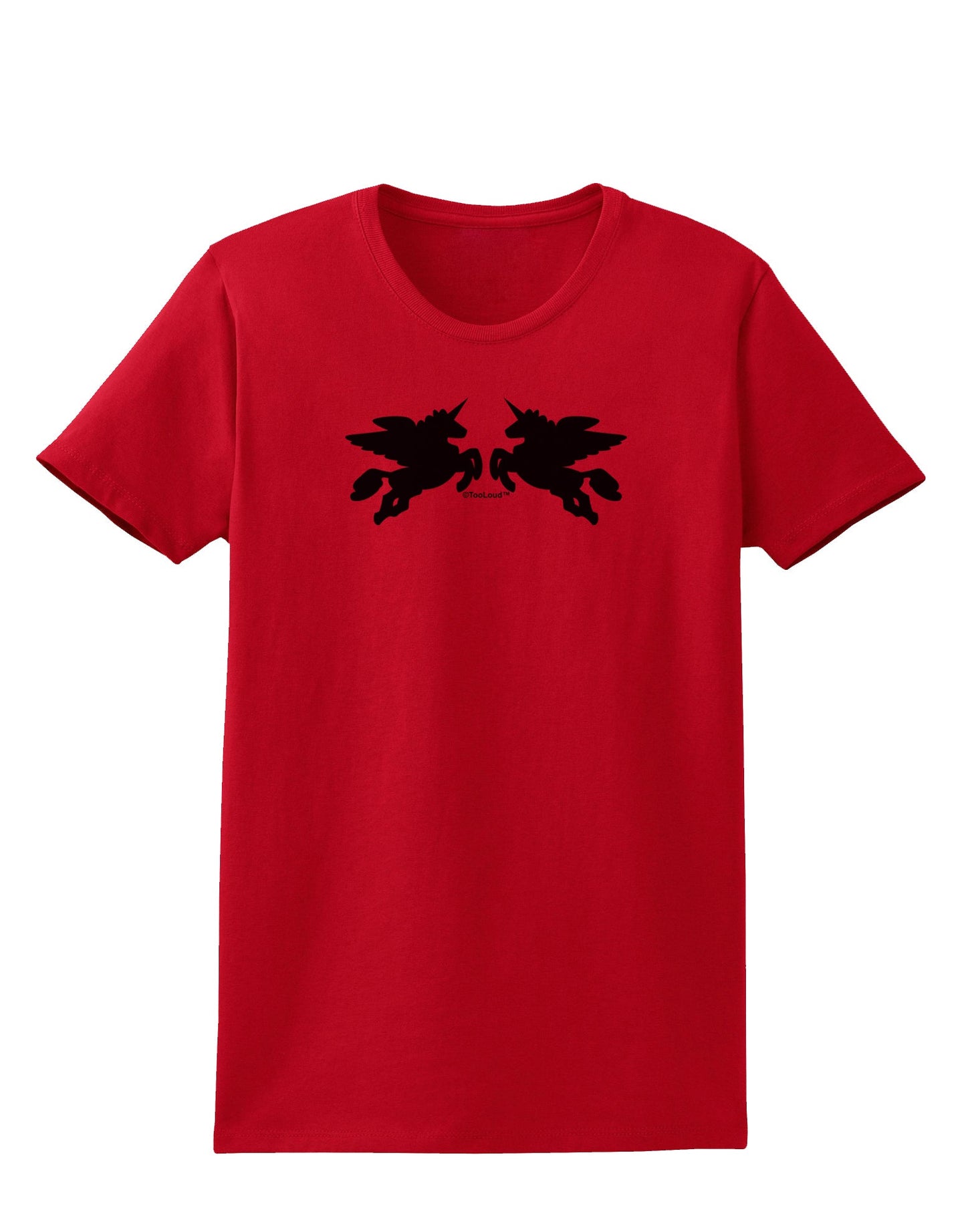 Unicorn Pegasus Design Womens T-Shirt by TooLoud-Womens T-Shirt-TooLoud-Red-X-Small-Davson Sales