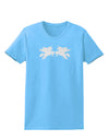 Unicorn Pegasus White Glitter Womens T-Shirt by TooLoud-Womens T-Shirt-TooLoud-Aquatic-Blue-X-Small-Davson Sales