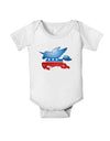 Unicorn Political Symbol Baby Romper Bodysuit-Baby Romper-TooLoud-White-06-Months-Davson Sales