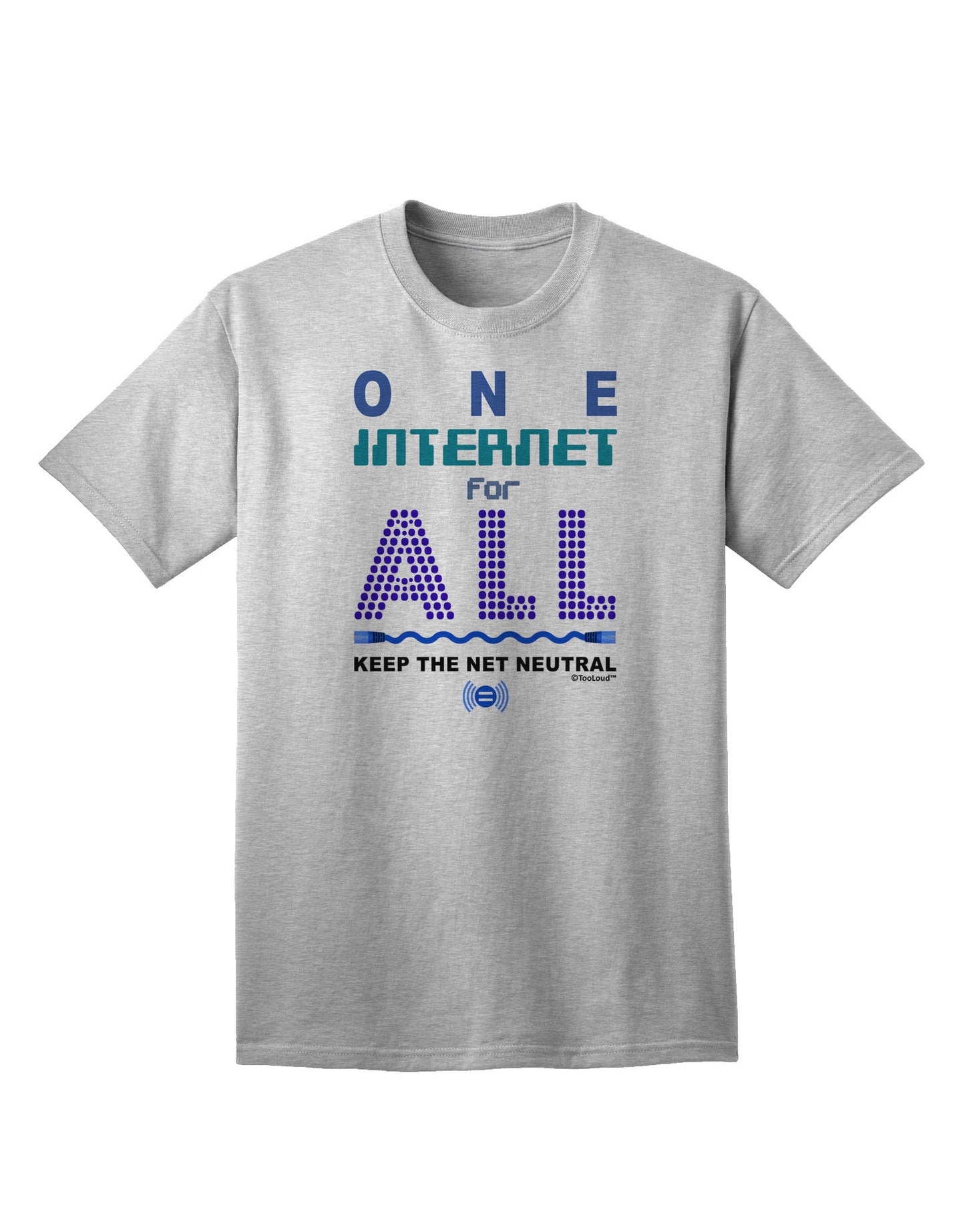 Unified Internet: Upholding Net Neutrality - Adult T-Shirt Collection-Mens T-shirts-TooLoud-AshGray-Small-Davson Sales