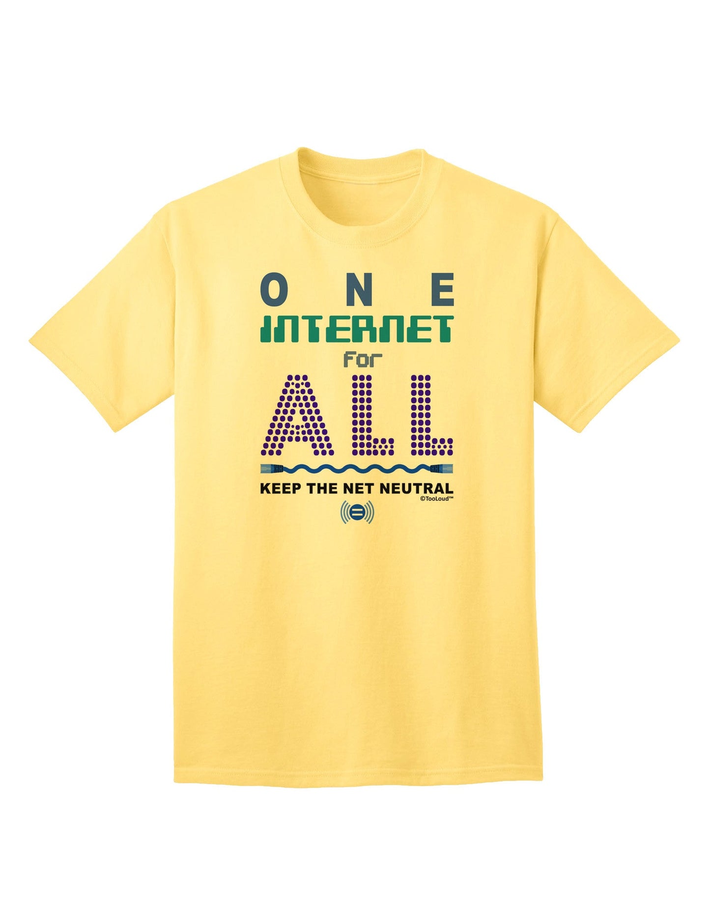 Unified Internet: Upholding Net Neutrality - Adult T-Shirt Collection-Mens T-shirts-TooLoud-Yellow-Small-Davson Sales