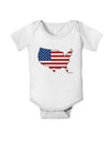 United States Cutout - American Flag Design Baby Romper Bodysuit by TooLoud-Baby Romper-TooLoud-White-06-Months-Davson Sales