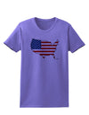 United States Cutout - American Flag Design Womens T-Shirt by TooLoud-Womens T-Shirt-TooLoud-Violet-X-Small-Davson Sales