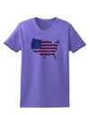 United States Cutout - American Flag Distressed Womens T-Shirt by TooLoud-Womens T-Shirt-TooLoud-Violet-X-Small-Davson Sales