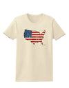 United States Cutout - American Flag Distressed Womens T-Shirt by TooLoud-Womens T-Shirt-TooLoud-Natural-X-Small-Davson Sales