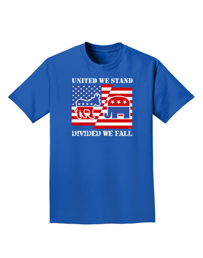 United We Stand Divided We Fall Adult Dark T-Shirt-Mens T-Shirt-TooLoud-Royal-Blue-Small-Davson Sales