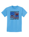 United We Stand Divided We Fall Childrens T-Shirt-Childrens T-Shirt-TooLoud-Aquatic-Blue-X-Small-Davson Sales