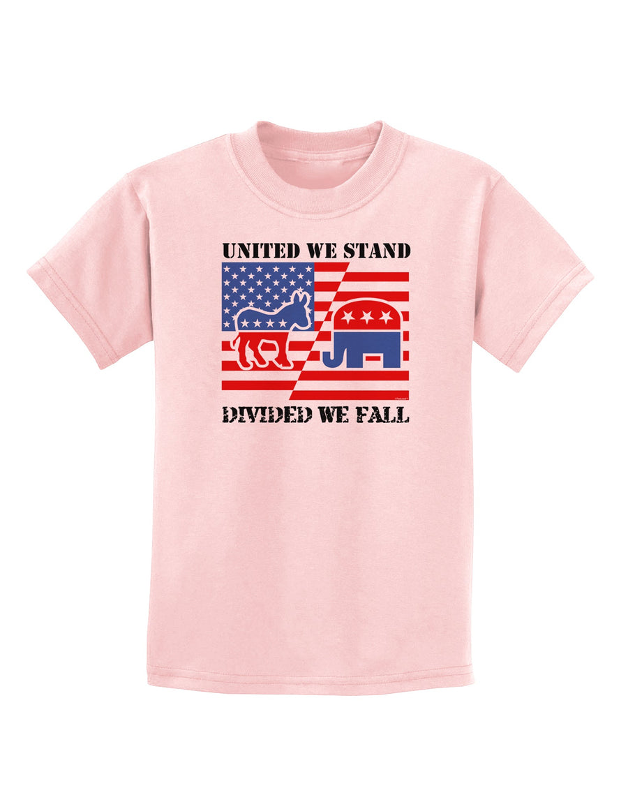 United We Stand Divided We Fall Childrens T-Shirt-Childrens T-Shirt-TooLoud-White-X-Small-Davson Sales