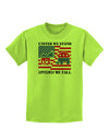 United We Stand Divided We Fall Childrens T-Shirt-Childrens T-Shirt-TooLoud-Lime-Green-X-Small-Davson Sales