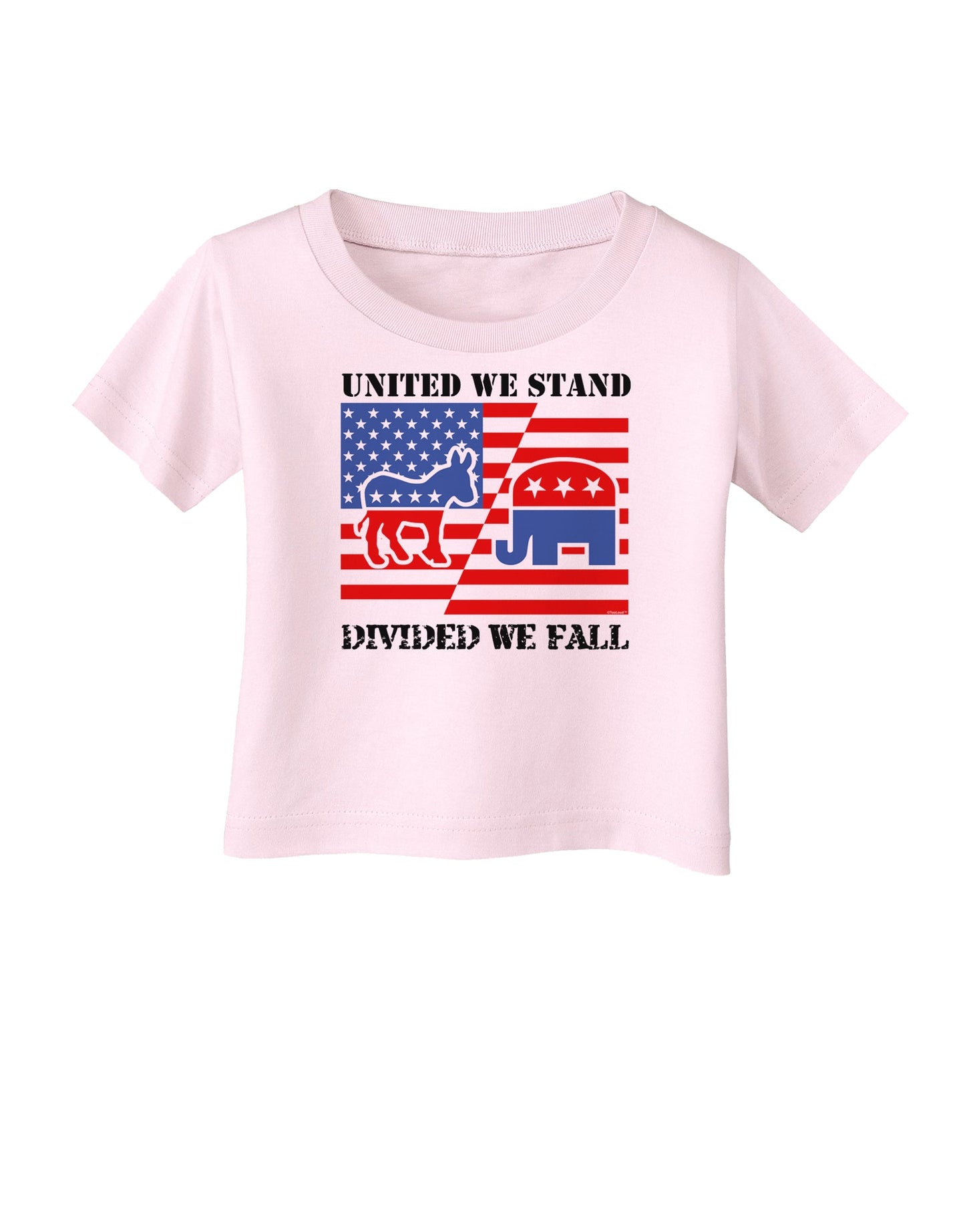 United We Stand Divided We Fall Infant T-Shirt-Infant T-Shirt-TooLoud-Light-Pink-06-Months-Davson Sales