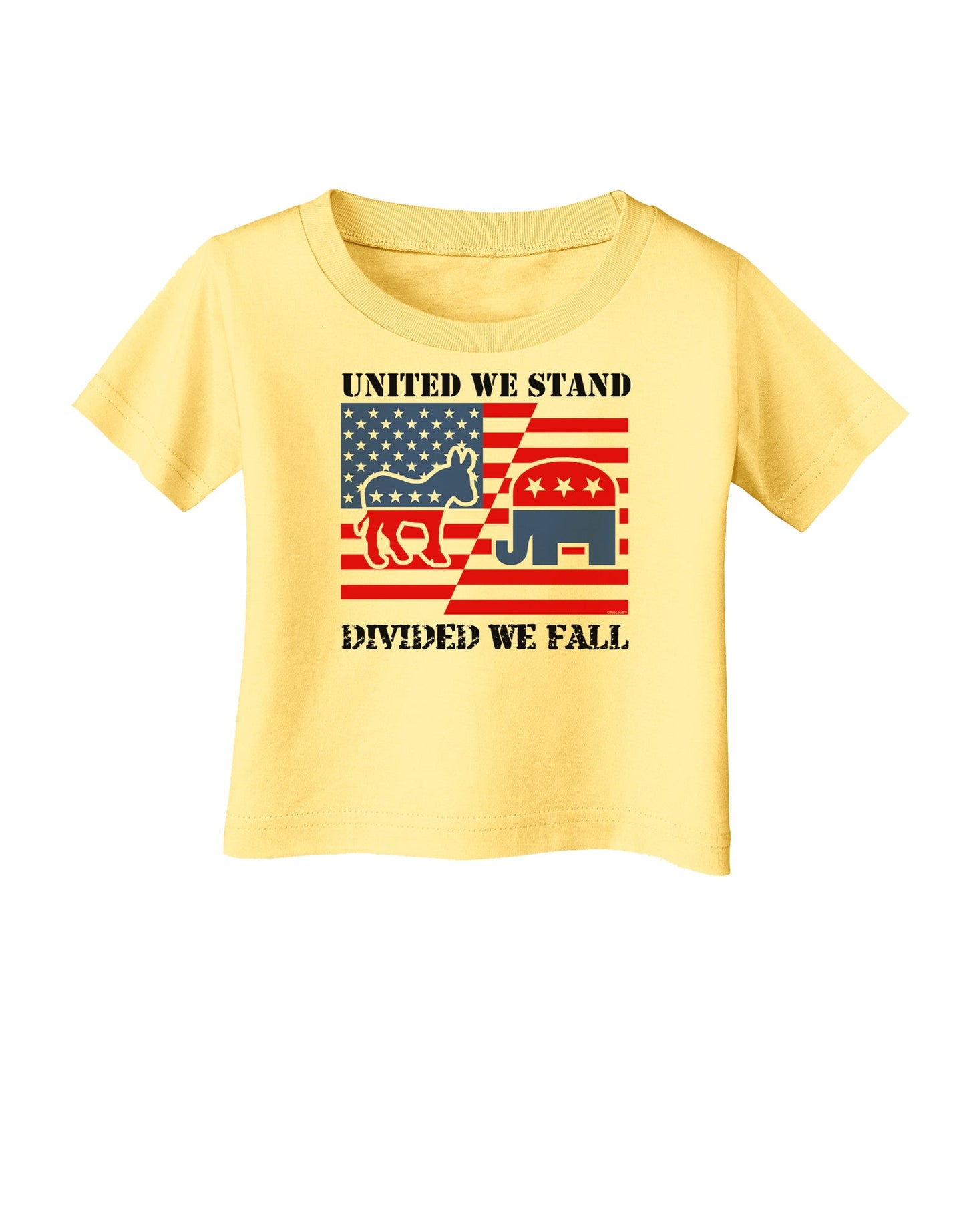 United We Stand Divided We Fall Infant T-Shirt-Infant T-Shirt-TooLoud-Daffodil-Yellow-06-Months-Davson Sales