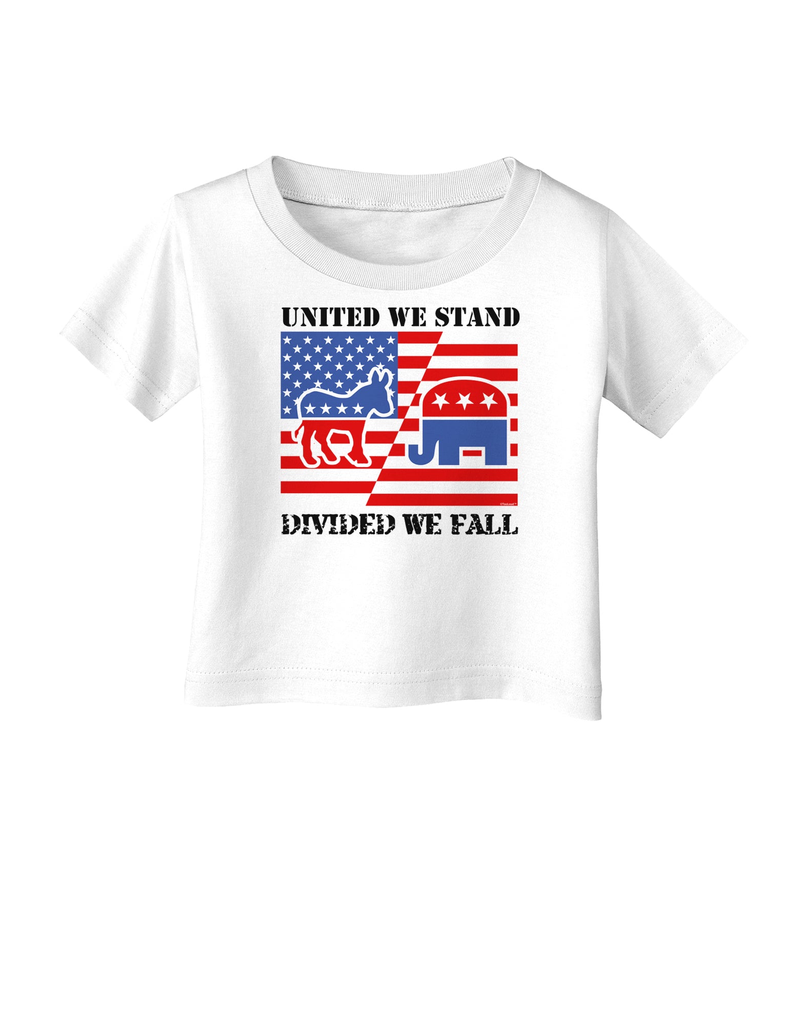 United We Stand Divided We Fall Infant T-Shirt-Infant T-Shirt-TooLoud-White-06-Months-Davson Sales