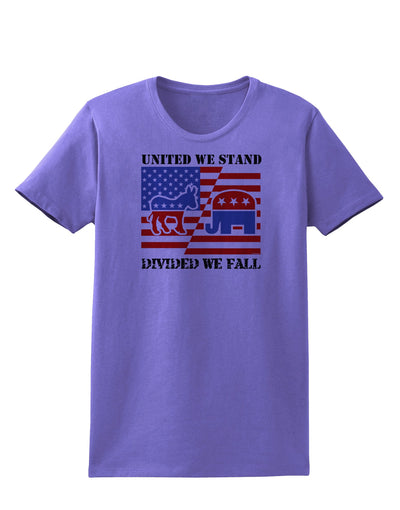 United We Stand Divided We Fall Womens T-Shirt-Womens T-Shirt-TooLoud-Violet-X-Small-Davson Sales