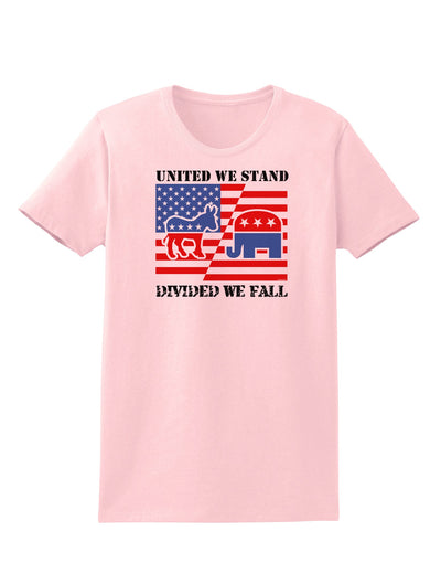 United We Stand Divided We Fall Womens T-Shirt-Womens T-Shirt-TooLoud-PalePink-X-Small-Davson Sales