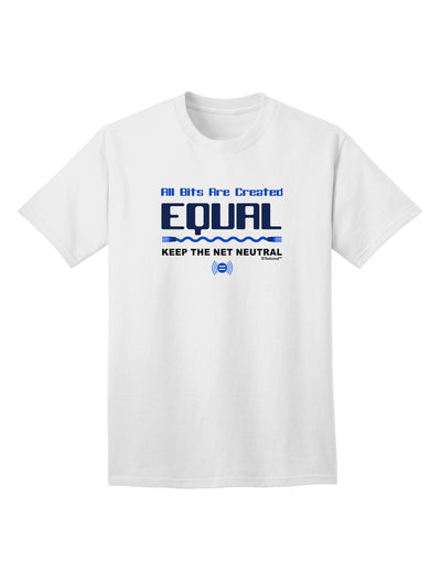 Universal Equality: All Bits Are Created Equal - Net Neutrality Adult T-Shirt Collection-Mens T-shirts-TooLoud-White-Small-Davson Sales