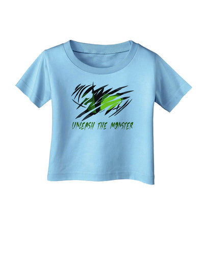 Unleash The Monster Infant T-Shirt-Infant T-Shirt-TooLoud-Aquatic-Blue-06-Months-Davson Sales