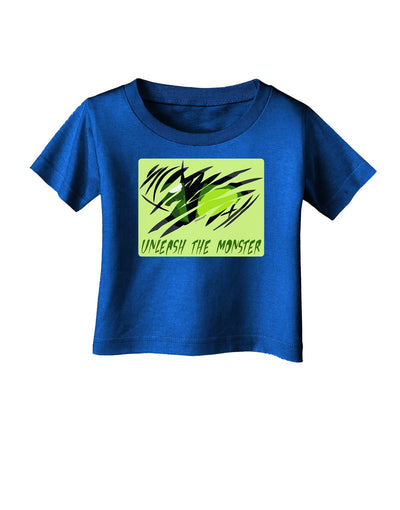 Unleash The Monster Infant T-Shirt Dark-Infant T-Shirt-TooLoud-Royal-Blue-06-Months-Davson Sales