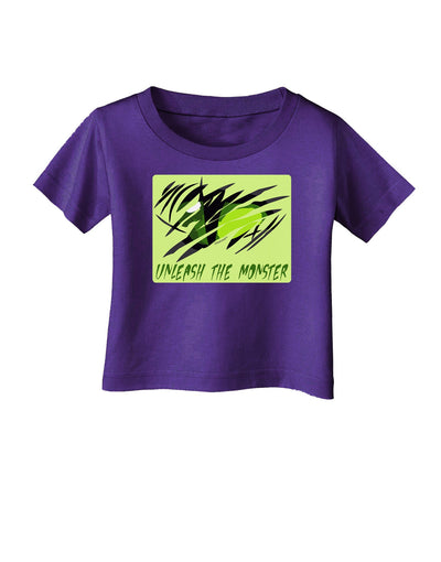 Unleash The Monster Infant T-Shirt Dark-Infant T-Shirt-TooLoud-Purple-06-Months-Davson Sales