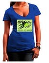 Unleash The Monster Juniors V-Neck Dark T-Shirt-Womens V-Neck T-Shirts-TooLoud-Royal-Blue-Juniors Fitted Small-Davson Sales