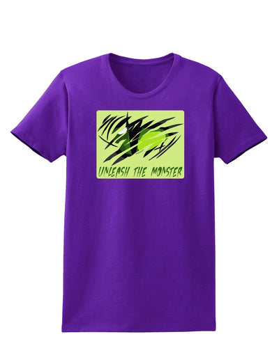 Unleash The Monster Womens Dark T-Shirt-TooLoud-Purple-X-Small-Davson Sales