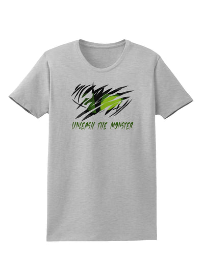 Unleash The Monster Womens T-Shirt-Womens T-Shirt-TooLoud-AshGray-X-Small-Davson Sales