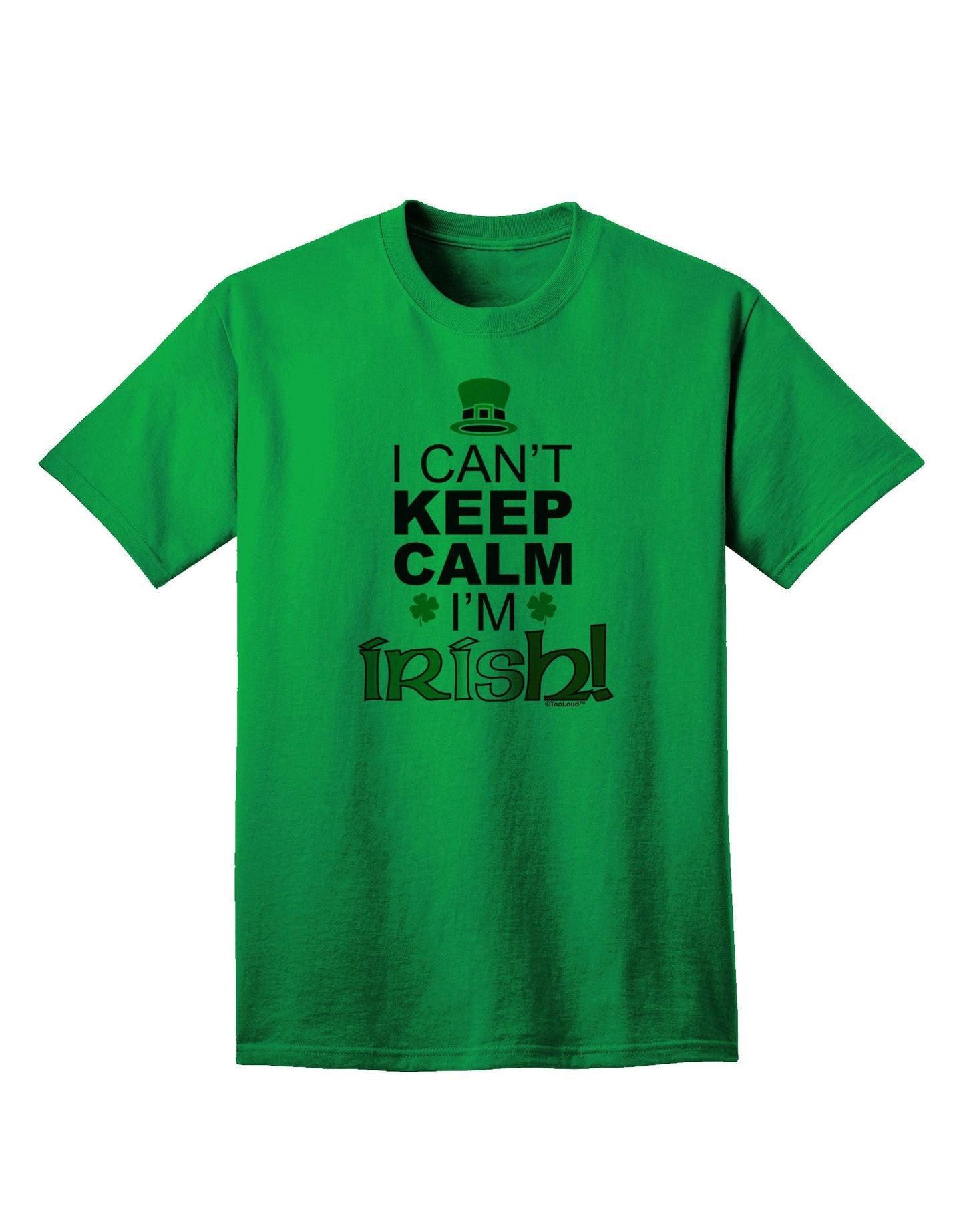 Unleash Your Heritage: 'I Can't Keep Calm, I'm Irish' Adult T-Shirt Collection-Mens T-shirts-TooLoud-Kelly-Green-Small-Davson Sales