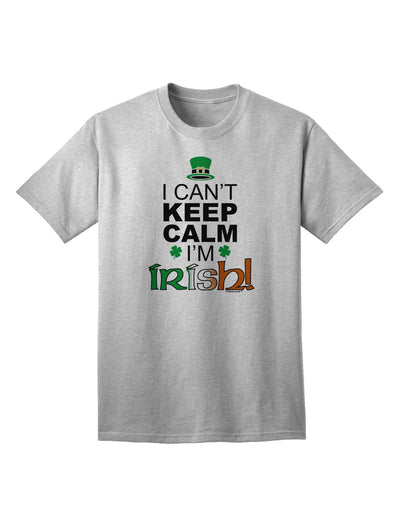 Unleash Your Heritage: 'I Can't Keep Calm, I'm Irish' Adult T-Shirt Collection-Mens T-shirts-TooLoud-AshGray-Small-Davson Sales