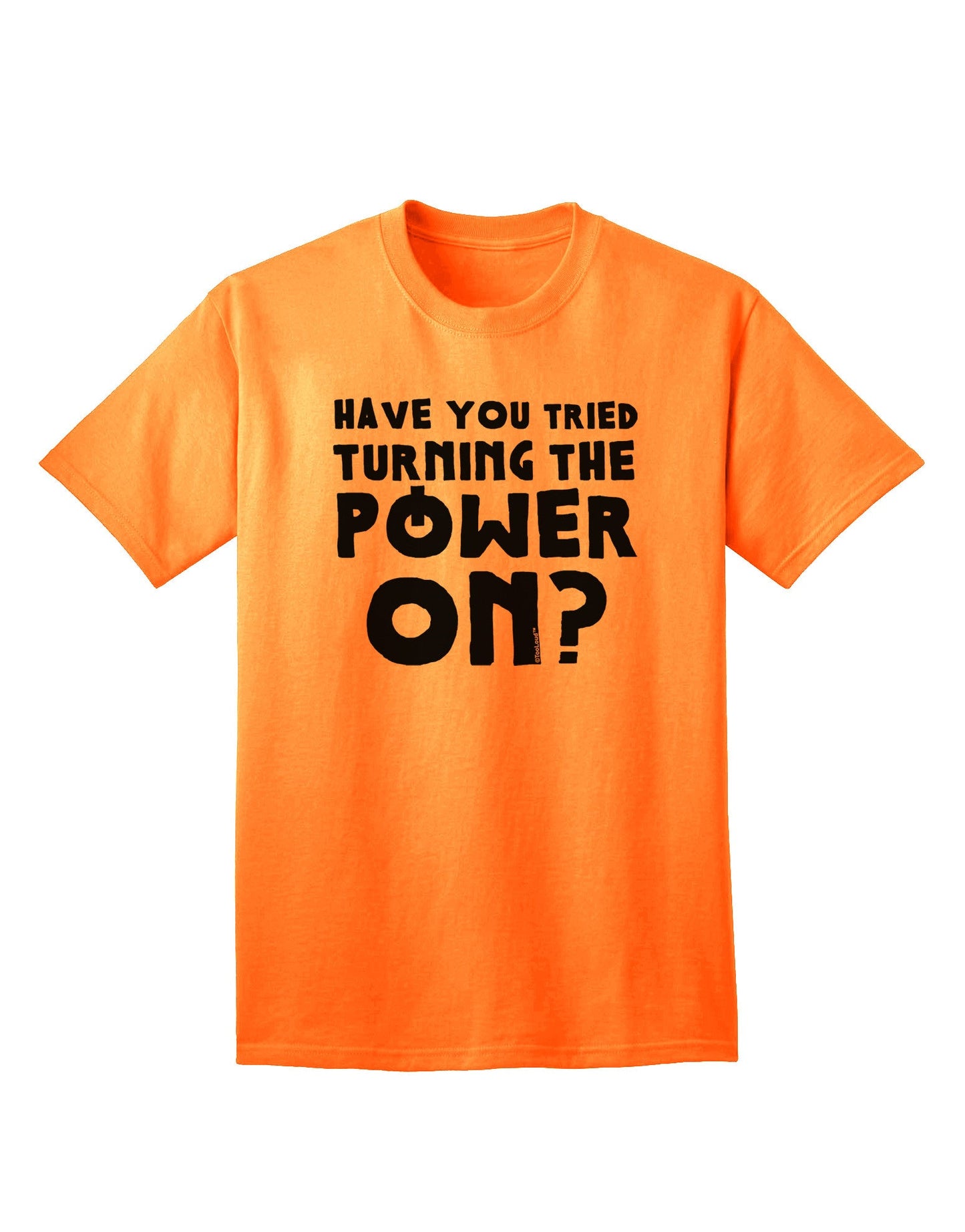 Unleashing Energy: Turning the Power On - Adult T-Shirt Collection-Mens T-shirts-TooLoud-Neon-Orange-Small-Davson Sales