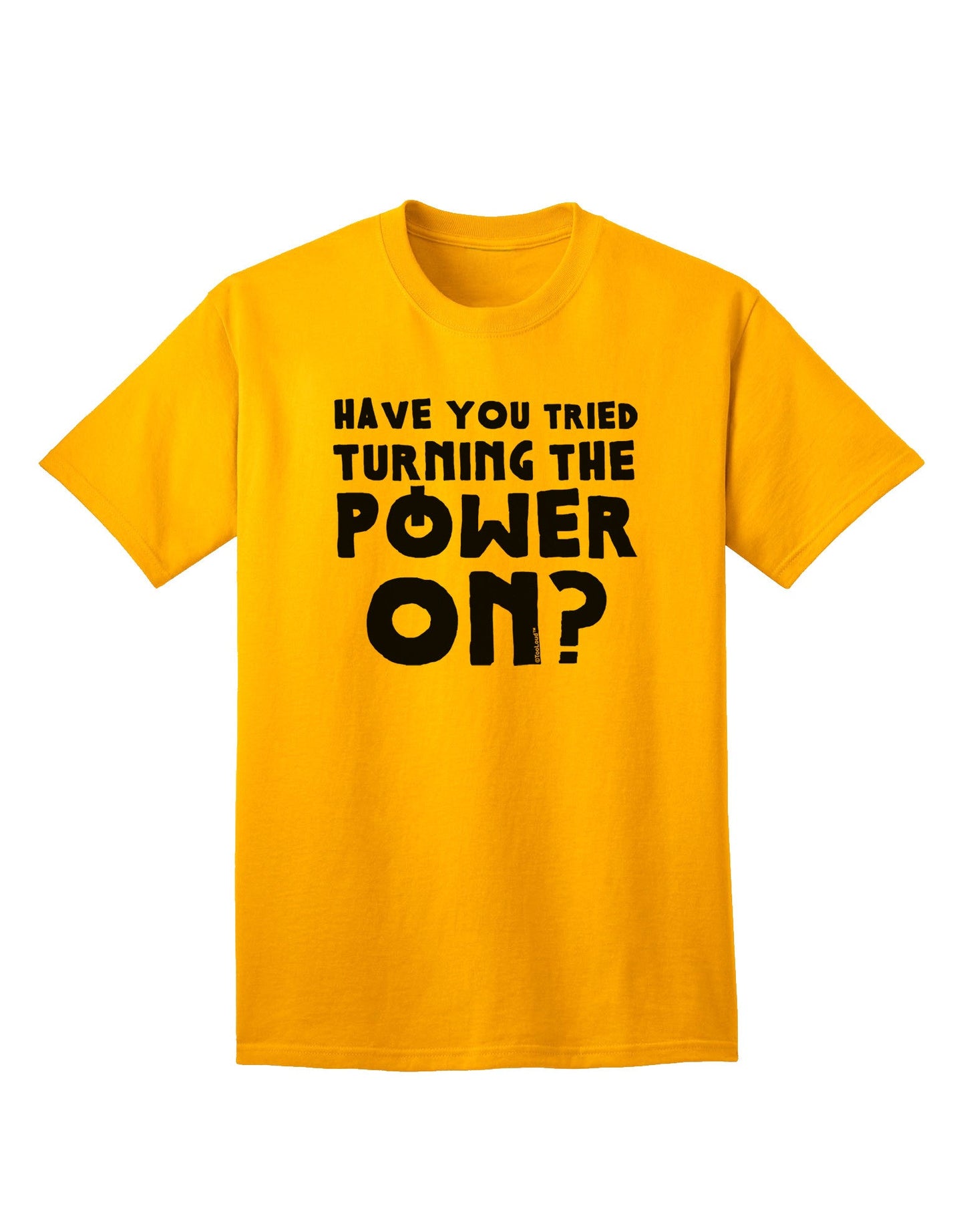 Unleashing Energy: Turning the Power On - Adult T-Shirt Collection-Mens T-shirts-TooLoud-Gold-Small-Davson Sales