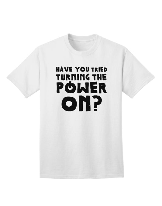 Unleashing Energy: Turning the Power On - Adult T-Shirt Collection-Mens T-shirts-TooLoud-White-Small-Davson Sales