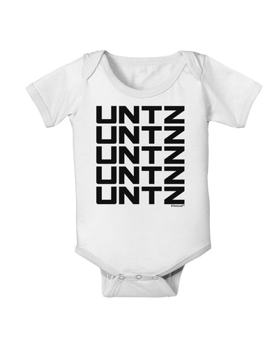 Untz Untz Untz Untz Untz EDM Design Baby Romper Bodysuit-Baby Romper-TooLoud-White-06-Months-Davson Sales