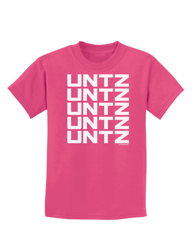 Untz Untz Untz Untz Untz EDM Design Childrens Dark T-Shirt-Childrens T-Shirt-TooLoud-Sangria-X-Small-Davson Sales