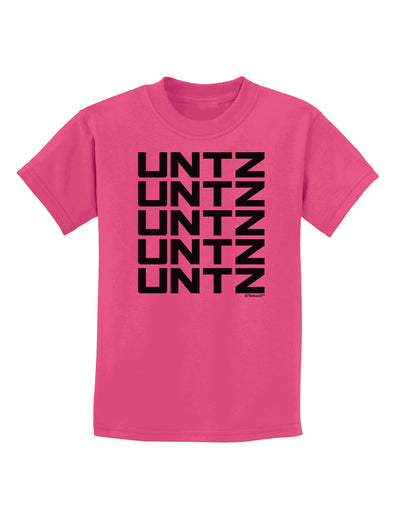 Untz Untz Untz Untz Untz EDM Design Childrens T-Shirt-Childrens T-Shirt-TooLoud-Sangria-X-Small-Davson Sales