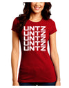 Untz Untz Untz Untz Untz EDM Design Juniors Crew Dark T-Shirt-T-Shirts Juniors Tops-TooLoud-Red-Juniors Fitted Small-Davson Sales