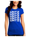 Untz Untz Untz Untz Untz EDM Design Juniors Crew Dark T-Shirt-T-Shirts Juniors Tops-TooLoud-Royal-Blue-Juniors Fitted Small-Davson Sales