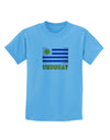 Uruguay Flag Childrens T-Shirt-Childrens T-Shirt-TooLoud-Aquatic-Blue-X-Small-Davson Sales