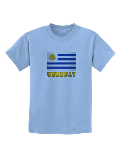 Uruguay Flag Childrens T-Shirt-Childrens T-Shirt-TooLoud-Light-Blue-X-Small-Davson Sales