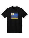 Uruguay Flag Dark Adult Dark T-Shirt-Mens T-Shirt-TooLoud-Black-Small-Davson Sales