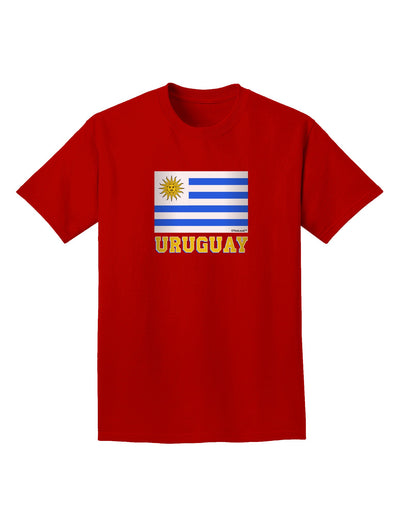 Uruguay Flag Dark Adult Dark T-Shirt-Mens T-Shirt-TooLoud-Red-Small-Davson Sales