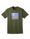 Uruguay Flag Dark Adult Dark T-Shirt-Mens T-Shirt-TooLoud-Military-Green-Small-Davson Sales