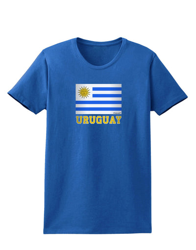 Uruguay Flag Dark Womens Dark T-Shirt-TooLoud-Royal-Blue-X-Small-Davson Sales