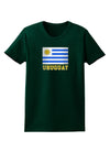 Uruguay Flag Dark Womens Dark T-Shirt-TooLoud-Forest-Green-Small-Davson Sales