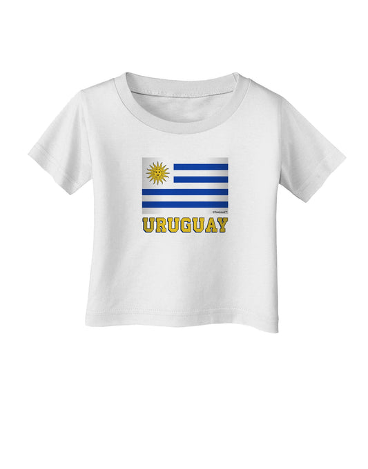 Uruguay Flag Infant T-Shirt-Infant T-Shirt-TooLoud-White-06-Months-Davson Sales